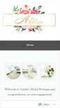 Mobile Screenshot of ameliasbrides.com