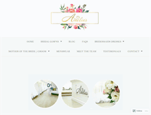 Tablet Screenshot of ameliasbrides.com